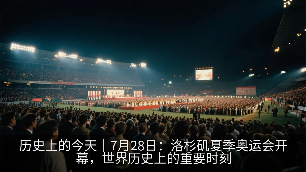 历史上的今天｜7月28日：洛杉矶夏季奥运会开幕，世界历史上的重要时刻