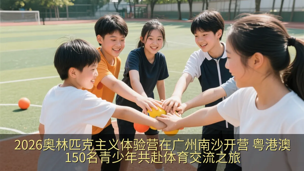 青少年在体育交流营中参与团队体育活动